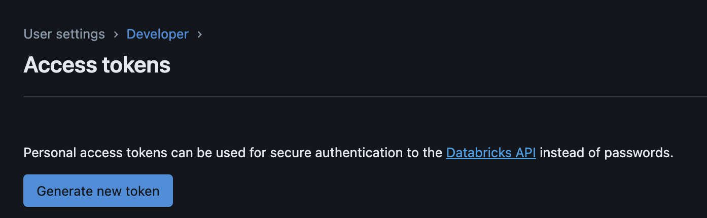 generate access token