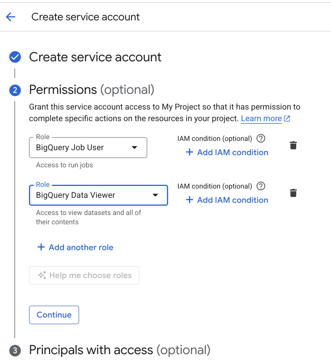 Grant BigQuery Permissions